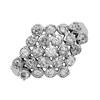 9ct White Gold Rhombus Cluster Ring - 3/4ct - D6343 Alternative Image