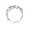 9ct White Gold Tanzanite And Diamond Ring - 20pts Exclusive - D6351 Alternative Image
