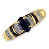 9ct Gold Diamond And Sapphire Ring - D6408 Alternative Image