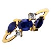 9ct Gold Sapphire And Diamond Corsage Ring - D6412 Alternative Image