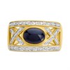 9ct Sapphire And Diamond Ring, 16pts - D6592 Alternative Image