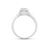 9ct White Gold Square Diamond Cluster Ring - 1/4ct - D66122 Alternative Image
