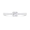 9ct White Gold Diamond Solitaire Ring - 1/4ct - AGI Certificated - D66127 Alternative Image