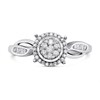 9ct White Gold Diamond Cluster Ring - 1/4ct - D66134 Alternative Image