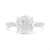 9ct White Gold Round Diamond Cluster Ring, 1ct - D66138 Alternative Image