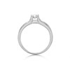 9ct White Gold Solitaire And Channel Set Diamond Ring - 1/2ct - D6613 Alternative Image