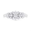 9ct White Gold Diamond Cluster Ring - 3/4ct - D66146 Alternative Image