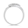 9ct White Gold Diamond Twist Cluster Ring - 1/3ct - D66147 Alternative Image