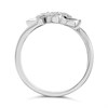 9ct White Gold Diamond Double Heart Ring - 15pts - D66148 Alternative Image