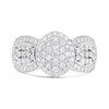 9ct White Gold 1 Carat Diamond Bow Band Ring - D66161 Alternative Image