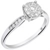9ct White Gold Diamond Starburst Cluster Ring - 1/2ct - D66189 Alternative Image