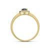9ct Gold Sapphire And Diamond Cluster Ring - D6711 Alternative Image