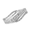 9ct White Gold Diamond Crossover Band Ring - 1/3ct - D68103 Alternative Image