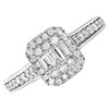 9ct White Gold Diamond Cluster Ring - 1/2ct - D6819 Alternative Image