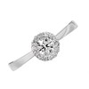 9ct White Gold Diamond Cluster Ring - 1/2ct - D6823 Alternative Image