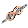 9ct Two Colour Gold Diamond Bow Ring - 5pts - D6890 Alternative Image