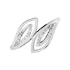 9ct White Gold Diamond Open Crossover Ring - 10pts - D7010 Alternative Image