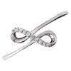 9ct White Gold Diamond Ribbon Ring - 4pts - D71125 Alternative Image