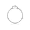 9ct White Gold Diamond Halo Cluster Ring - 1/4ct - D71158 Alternative Image