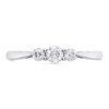9ct White Gold Diamond Trilogy Ring - 1/3ct - D71163 Alternative Image