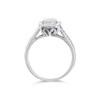 9ct White Gold Diamond Cushion Cluster Ring - 1/2ct - D71178 Alternative Image