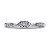 9ct White Gold Princess Cut Diamond Ring - 10pts - D71184 Alternative Image
