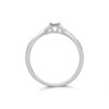 9ct White Gold Princess Cut Diamond Ring - 10pts - D71184 Alternative Image