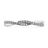 9ct White Gold Diamond Crossover Ring - 15pts - D71187 Alternative Image