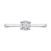 9ct White Gold Diamond Solitaire Ring - 10pts - D71193 Alternative Image