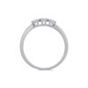 9ct White Gold Diamond Trilogy Cluster Ring - 10pts - D71198 Alternative Image