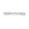 9ct White Gold Diamond Half Eternity Ring - 15pts - D71202 Alternative Image