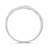 9ct White Gold Diamond-Set Chain-Link Half Eternity Ring - D71236 Alternative Image