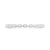 9ct White Gold Nine Stone Diamond Half Eternity Ring - D71239 Alternative Image