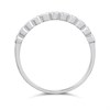 9ct White Gold Rubover-Set Diamond Half Eternity Ring - D71243 Alternative Image