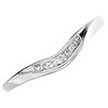 9ct White Gold Diamond Wishbone Ring - 7pts - D7157 Alternative Image