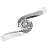 9ct White Gold Diamond Twist Ring - 1/4ct - D7162 Alternative Image