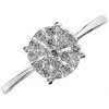 9ct White Gold Diamond Cluster Ring - 1/4ct - D7192 Alternative Image