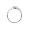 Illuminaire 9ct White Gold  Diamond Crossover Ring - 10pts - D72001 Alternative Image