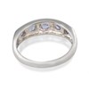 9ct White Gold Diamond And Tanzanite Half Eternity Ring - Exclusive - D7205 Alternative Image