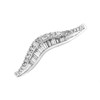 9ct White Gold Diamond Wishbone Ring - 20pts - D72106 Alternative Image