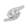 9ct White Gold Twist Diamond Trilogy Ring - 30pts - D72121 Alternative Image