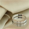 9ct White Gold Channel-Set Diamond Half Eternity Ring, 1/4ct - D72146 Alternative Image