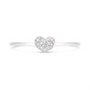 9ct White Gold Round Pave-Set Diamond Cluster Ring - D72155 Alternative Image