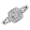 9ct White Gold Diamond Cluster Ring - 1/3ct - EXCLUSIVE - D7215 Alternative Image