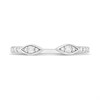 9ct White Gold Pointed-Ends Diamond Torc Ring - D72161 Alternative Image
