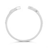9ct White Gold Pointed-Ends Diamond Torc Ring - D72161 Alternative Image