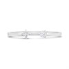 9ct White Gold Diamond Torc Ring - D72162 Alternative Image