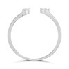 9ct White Gold Diamond Torc Ring - D72162 Alternative Image