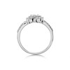 9ct White Gold Diamond Heart Cluster Ring - 1/2ct - D7227 Alternative Image