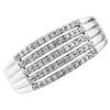 9ct White Gold Five Strand Diamond Band Ring - 1/3ct - D7235 Alternative Image